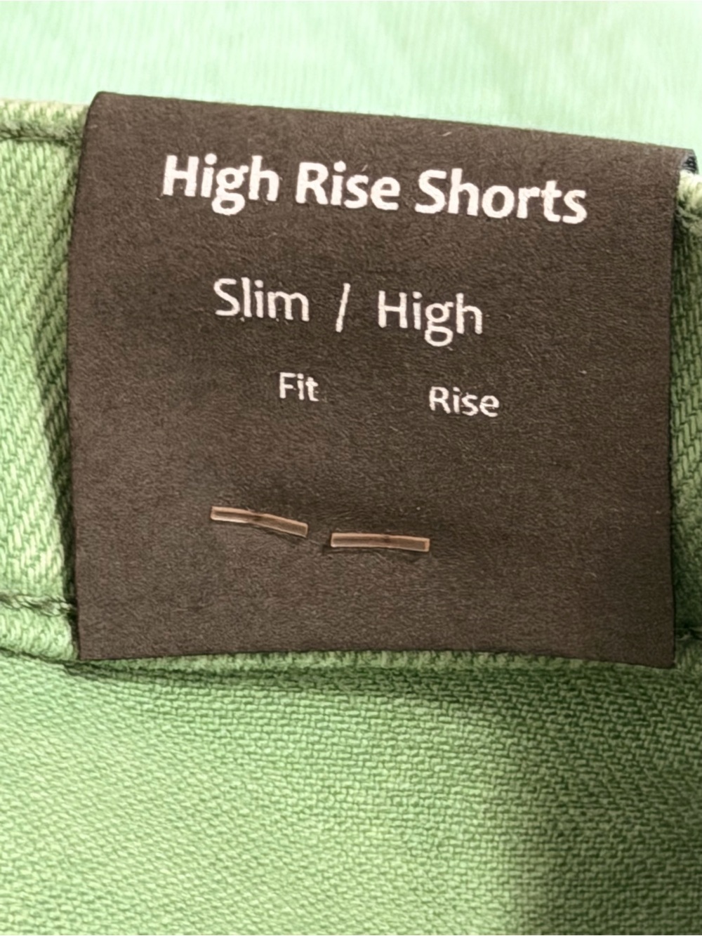 Tractr Green High-Rise Button-Front Frayed Hem Denim Shorts - Picture 10 of 10